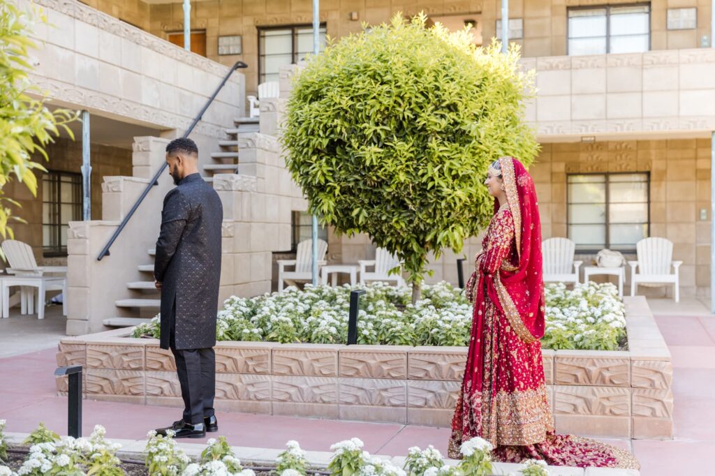 Colorful Wedding Reception Arizona Biltmore Phoenix Wedding photographers