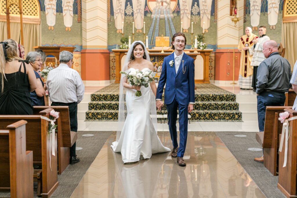 Graceful Pink Wedding All Saints Newman Center Affordable Phoenix Wedding Photographer