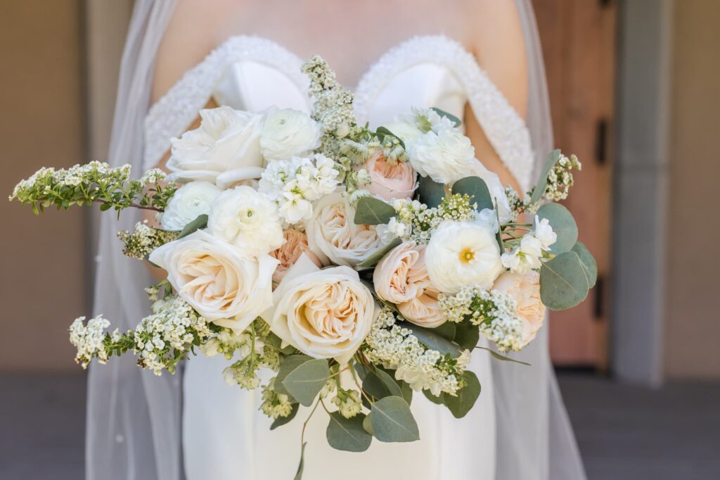 Graceful Pink Wedding All Saints Newman Center Affordable Phoenix Wedding Photographer