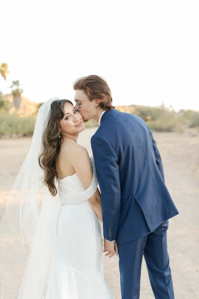 Graceful Pink Wedding All Saints Newman Center Affordable Phoenix Wedding Photographer