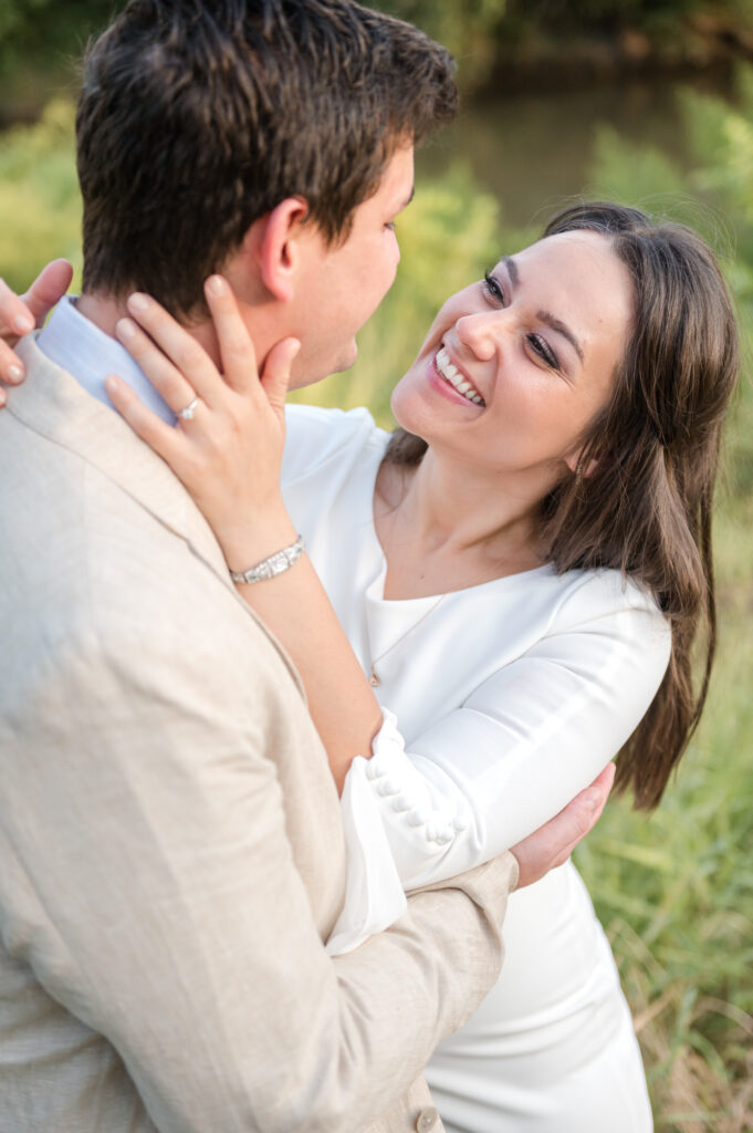 Elegant Stylish Engagement Buffalo Bayou Affordable Houston Wedding Photographer