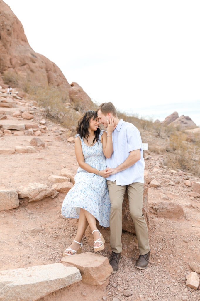 Romantic Stunning Engagement Papago Park Phoenix Wedding Photographer