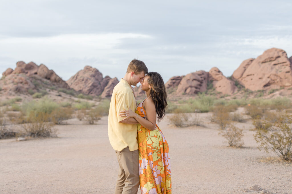 Romantic Stunning Engagement Papago Park Phoenix Wedding Photographer